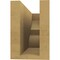 Ekena Millwork 4in. W x 6in. H x 12in. L Ridgewood Woodgrain TimberThane Rafter Tail, Primed Tan RFTUR04X06X12RIDRCPR - alternate 6